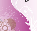 Pink Card Vector Art
